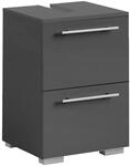 Stylife Waschbeckenunterschrank CARLOS, anthrazit, Holznachbildung