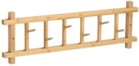 Zeller Present Wandgarderobe, Hellbraun, Bambus