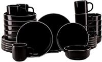 Creatable Kombiservice 30-tlg NORDIC GOURMET, schwarz, Steinzeug
