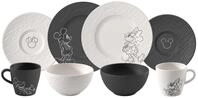 Villeroy &amp; Boch Fr&uuml;hst&uuml;cks-Set 8-tlg. MICKEY MOUSE, schwarz,...