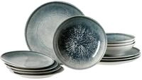 Bormioli Rocco Tellerset 12-tlg. GRANA, multicolour, Steinzeug