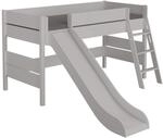 Paidi Spielbett mit Rutsche TIAGO, grau, Holznachbildung