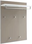 VOSS Garderobenpaneel SANTINA, taupe, Glas