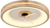 Globo Lighting Deckenventilator GATIAN, braun, Holz