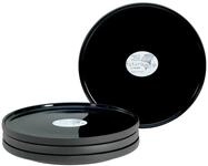 Creatable Dessertteller 4-tlg FUTURO, schwarz, Steinzeug
