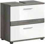MID.YOU Waschbeckenunterschrank BLAKE, silber, Holznachbildung