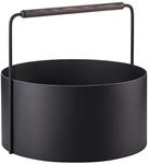 blomus Feuerholz-Korb ASHI, schwarz, Stahl