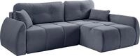 MID.YOU Eckschlafsofa SANCHO LONG, grau-blau, Polyester