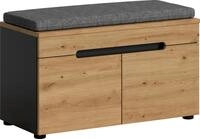 MID.YOU Sitzbank inkl. Sitzkissen CANU, Eiche Artisan, Holznachbildung