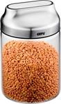 GEFU Vorratsdose KIPPO, schwarz/ silber, Glas