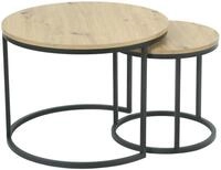 Z2 Couchtisch 2er Set LINDAU, Eiche Artisan, Holznachbildung