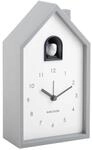 KARLSSON Wecker Modern CUCKOO, grau, Kunststoff