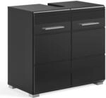 MID.YOU Waschbeckenunterschrank LINUS, schwarz, Holznachbildung
