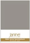 Janine Spannbetttuch JERSEY 100x200cm, taupe, Baumwolle