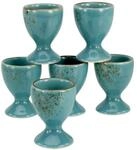 Creatable Eierbecher 6-tlg NATURE COLLECTION, blau, Steinzeug