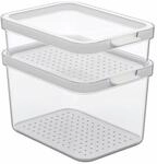 rotho K&uuml;hlschrank organizer 2-tlg. CAUMA, Kunststoff