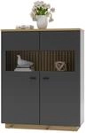 Stylife Highboard RENO, Eiche Artisan, Holznachbildung