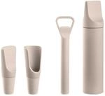 blomus Weinaccessoires 4er-Set ILO, gelb, Kunststoff