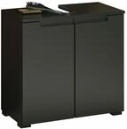 XORA Waschbeckenunterschrank SPICE, schwarz, Holznachbildung