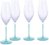 Creatable Sektglas 4-tlg SWIRLY SPRING, multicolour, Glas