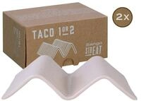 Creatable Taco Stand 2-tlg STREET FOOD, creme, Steinzeug