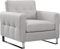 MID.YOU Sessel HERA, Hellgrau, Polyester