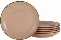 Creatable Dessertteller 6-tlg NATURE COLLECTION, rosa, Steinzeug