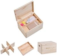 Zeller Present Allzweckkisten-Set m. Deckel, natur, Holz