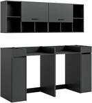 MID.YOU Waschmaschienenumbau-Set FREE, anthrazit, Holznachbildung
