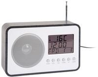KARLSSON Radio Wecker RADIO, schwarz, MDF