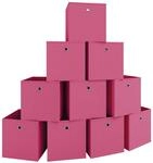 VCM 10er-Set Faltbox Klappbox BOXAS, pink, Stoff