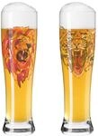 Ritzenhoff Weizenbierglas 2er-Set BRAUCHZEIT, multicolour, Glas
