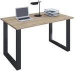 VCM Schreibtisch LONA, Eiche s&auml;gerau/sonoma, Holznachbildung