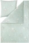 Estella Mako-Interlok-Jersey Bettw&auml;sche 135/200cm EDESSA, blau,...