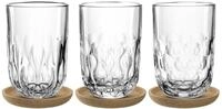 Leonardo Latte Macchiato-Set 6-tlg. GOCCE, klar, Glas