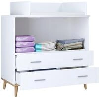 VCM Wickeltisch LANDOS, eiche, Holznachbildung