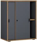 VCM Schiebeschrank SALIA, anthrazit, Holznachbildung