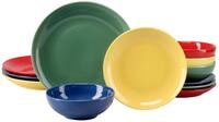 creaTable Tellerset 12-tlg. JOY, multicolour, Steinzeug