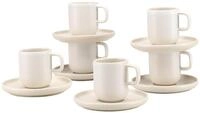 creaTable Espressotassen Set-12tlg. UNO OFFWHITE, Steinzeug