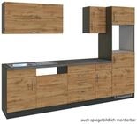 Held M&ouml;bel K&uuml;chenzeile SORRENTO, Eiche Wotan, Holznachbildung