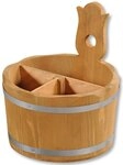 Kesper Besteckbeh&auml;lter, braun, Kiefer