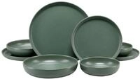 creaTable Tellerset 8-tlg. UNO, gr&uuml;n, Steinzeug