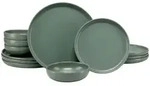 creaTable Tellerset 12-tlg. UNO, gr&uuml;n, Steinzeug