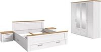 MID.YOU Bettanlage mit Kleiderschrank VERONA, L&auml;rche, Holznachbildung
