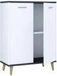 VCM Sideboard LANDOS, anthrazit, Holznachbildung