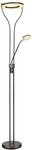 Globo Lighting LED-Stehleuchte EBRO, kaffee, Materialmix