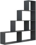 VCM Treppenregal DUBILA, anthrazit, Holznachbildung