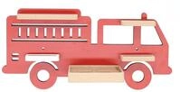 VCM Boarti Tonieregal - Feuerwehr, rot, Holznachbildung
