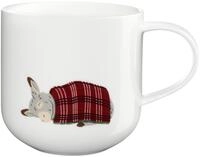 ASA SELECTION Henkelbecher Donkey COPPA XMAS, multicolour, Bone China
