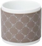 JOOP! Becher CORNFLOWER, wei&szlig;/grau, Kunstleder